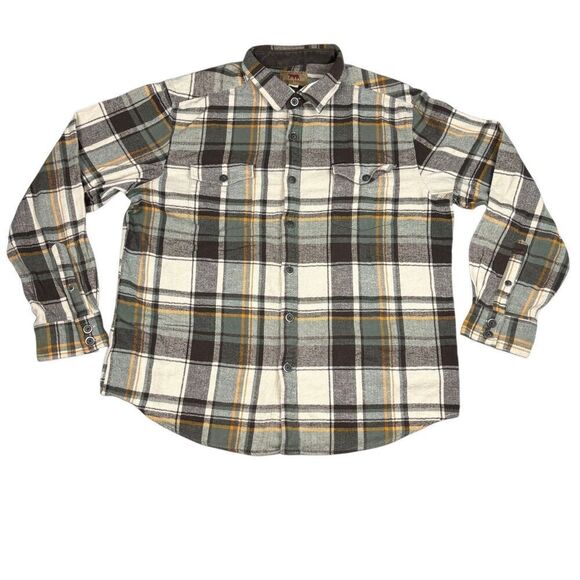 Dakota Grizzly Shirt Mens XL Plaid Flannel Button Up Long Sleeve - Picture 1 of 9